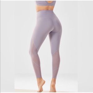 Fabletics Lavender Mesh 7/8 Leggings